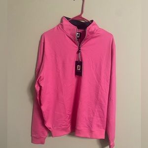 FJ FootJoy Pink Women's Quarter / Half Zip Jacket Pullover Medium NWT New